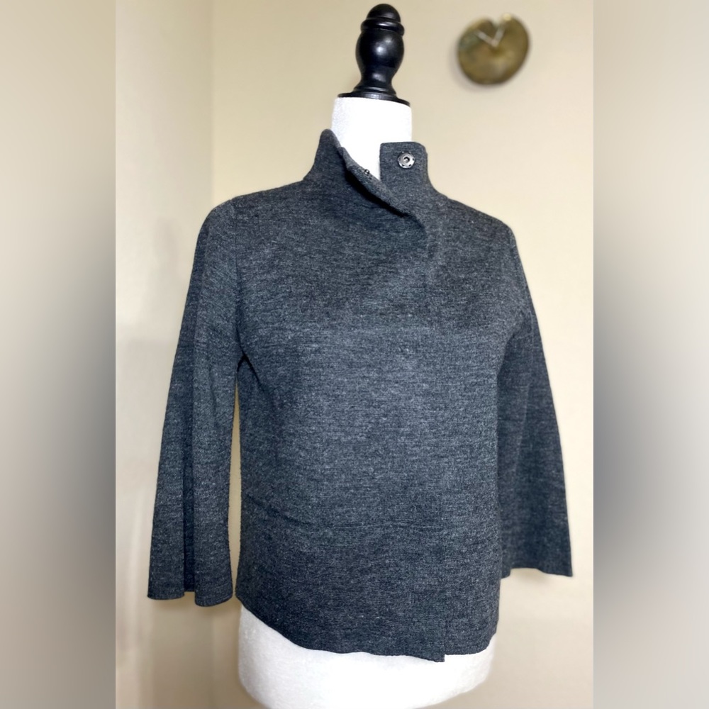 Wool  mixed Cardigan Grey  NY&Co Wool Cardigan Jacket Classic